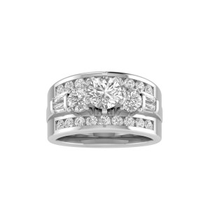 Rm426-14k White Gold Engagement Ring From Nostalgic Collection