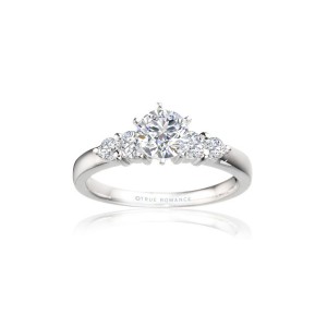 Rm495-14k White Gold Engagement Ring From Nostalgic Collection
