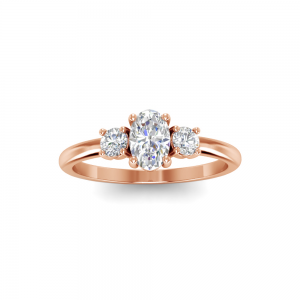 .82 MQ/RD RING GUARD - 0.50CT OVAL BUILT IN CENTER