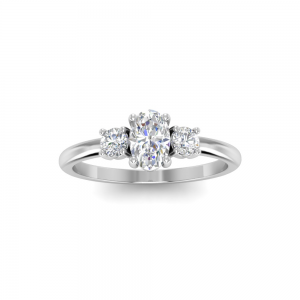 .82 MQ/RD RING GUARD - 0.50CT OVAL BUILT IN CENTER