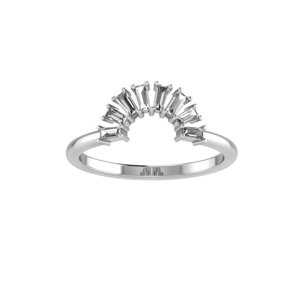 Sunburst Baguette Tiara Band