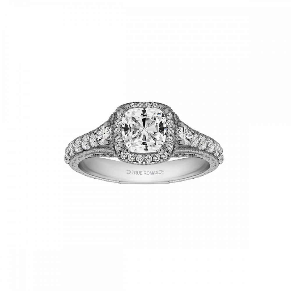 Round Diamond Vintage Engagement Ring