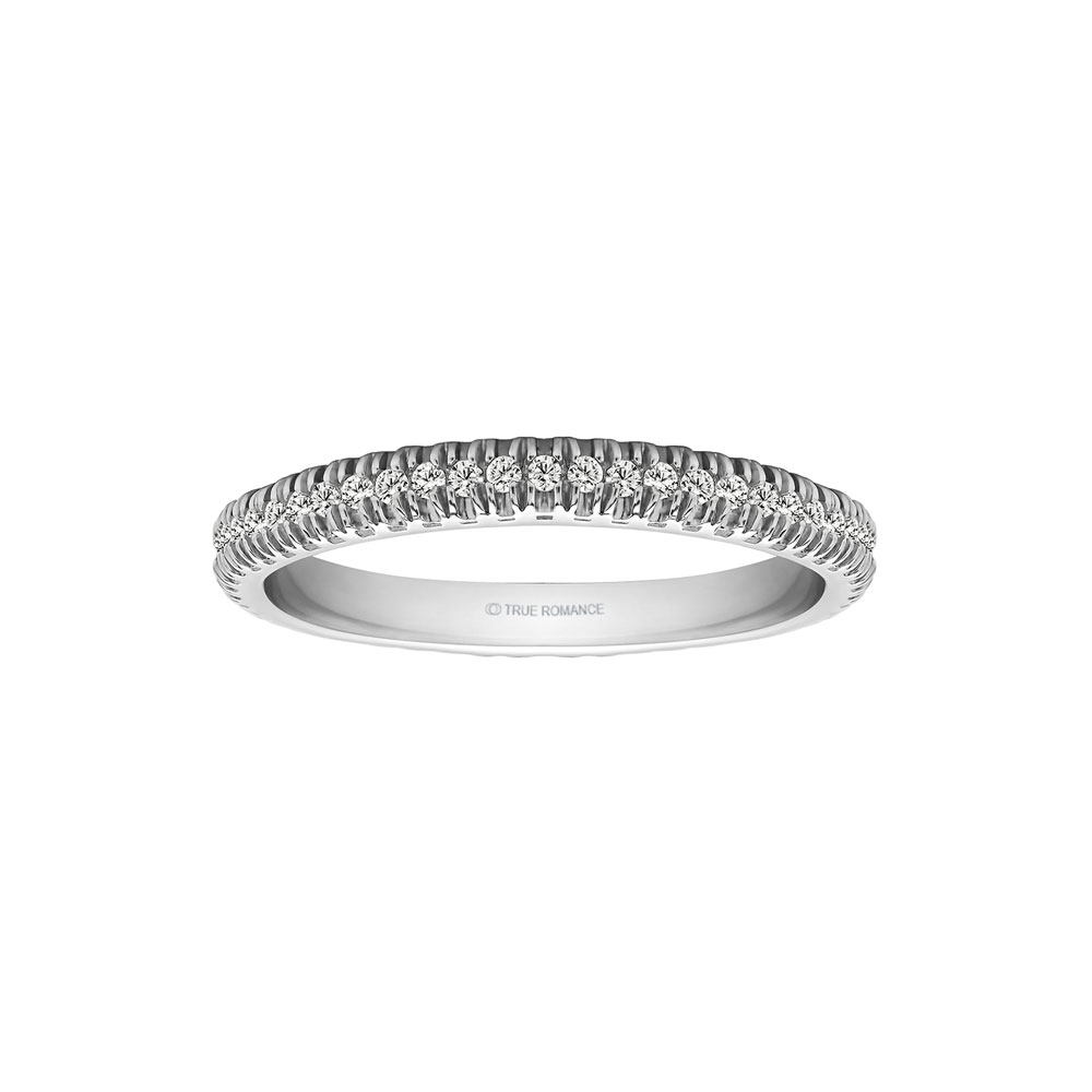 14K White Gold Eternity Stacking Rings - ETR912/D55